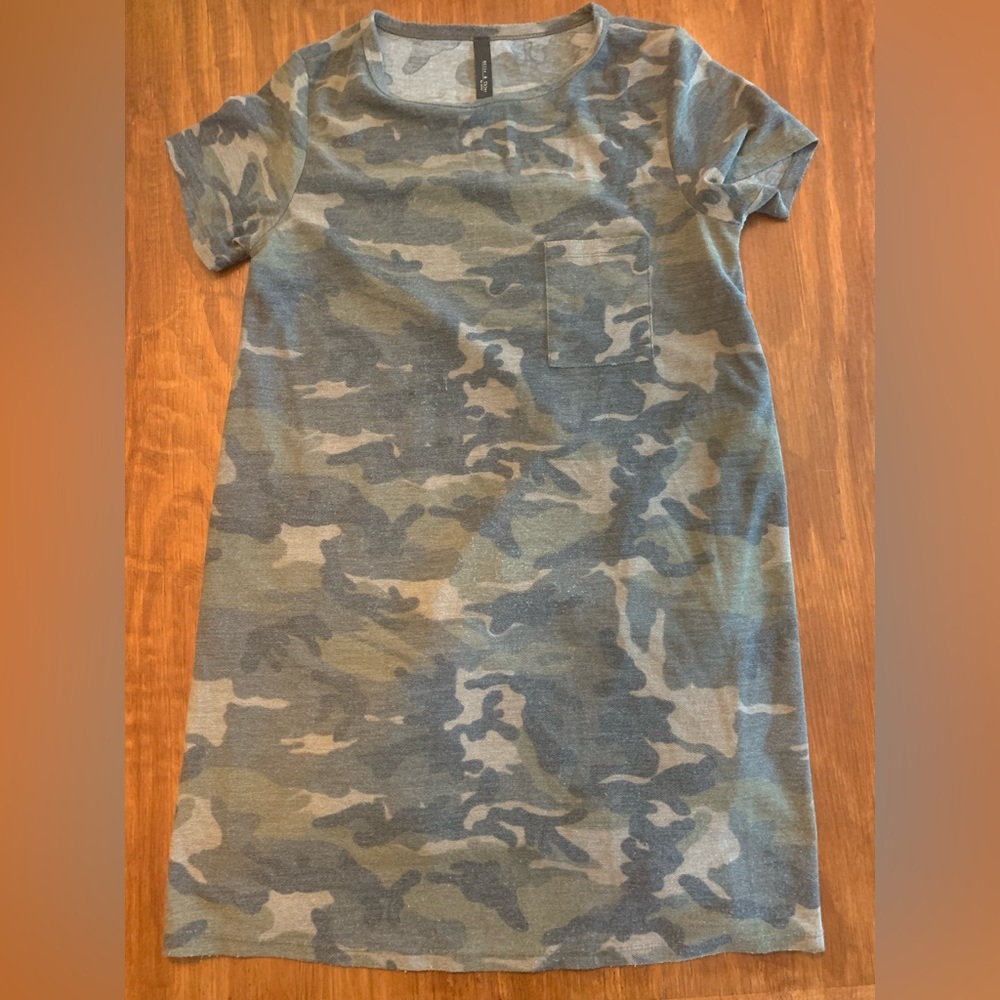 Camo tshirt dress